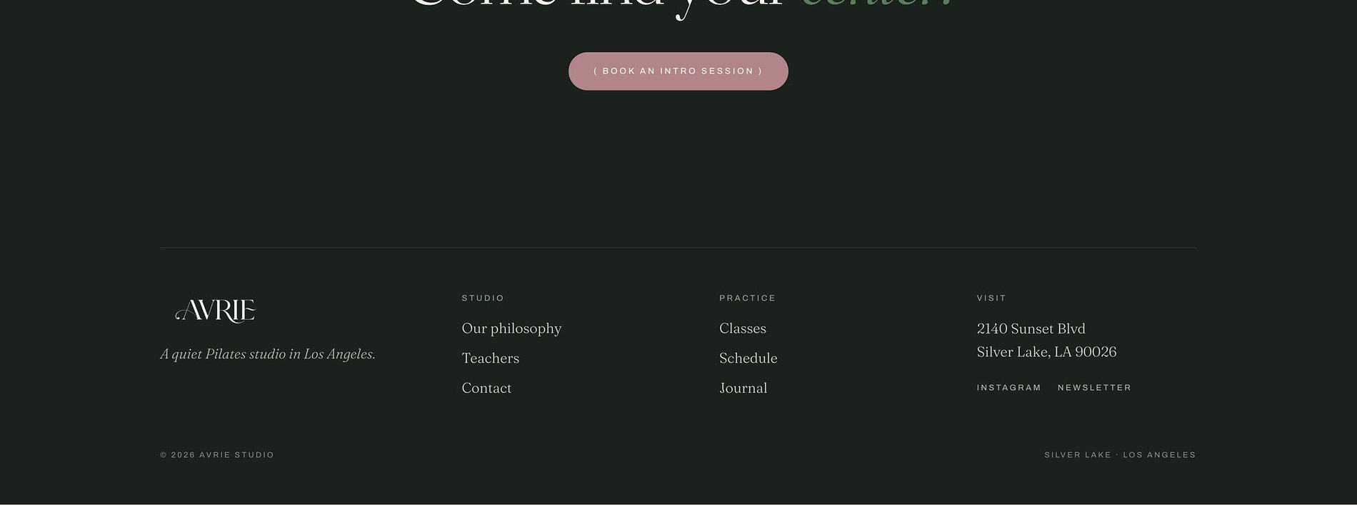 Home page screenshot (part 3 of 3)