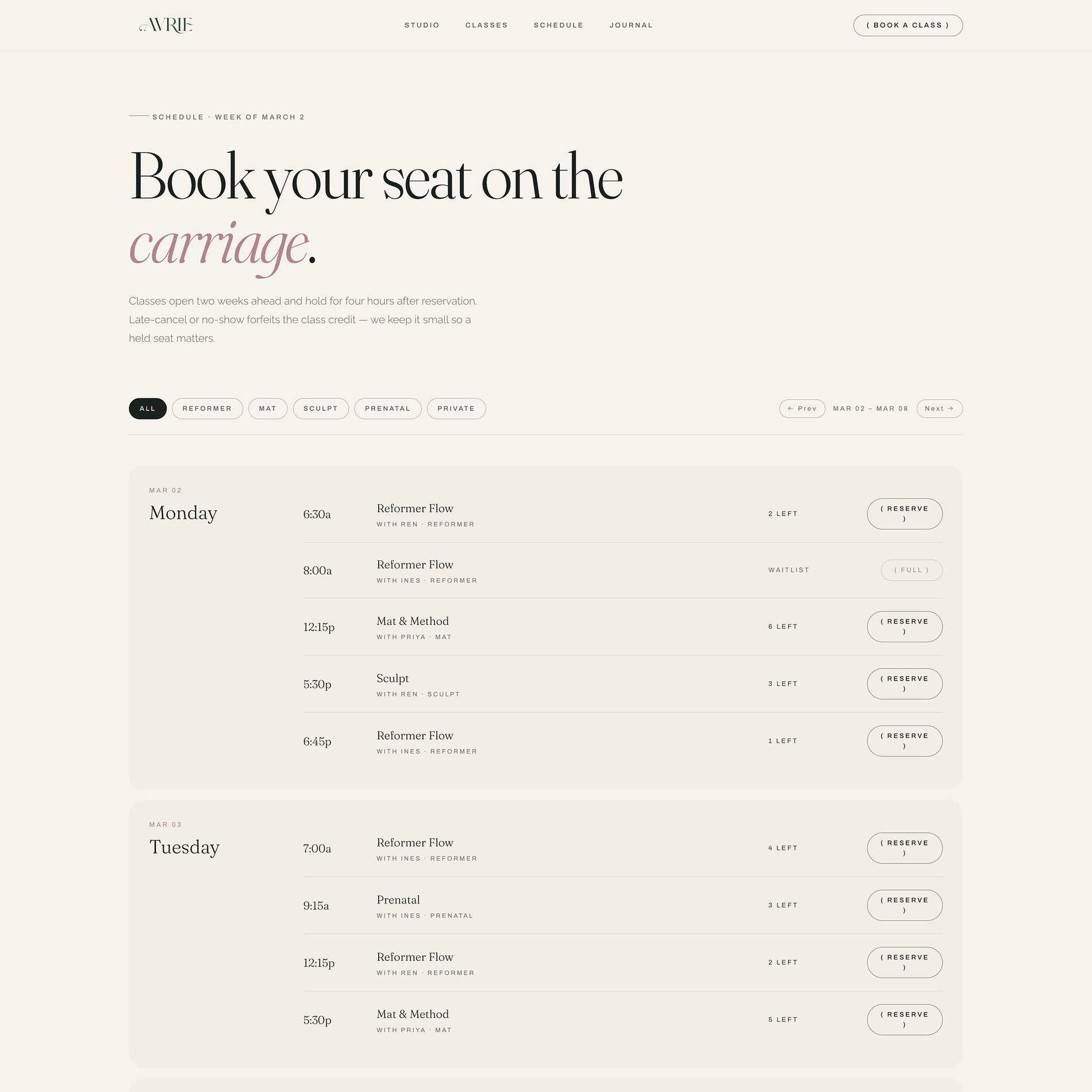 AVRIE — The week, made simple (part 1 of 3)