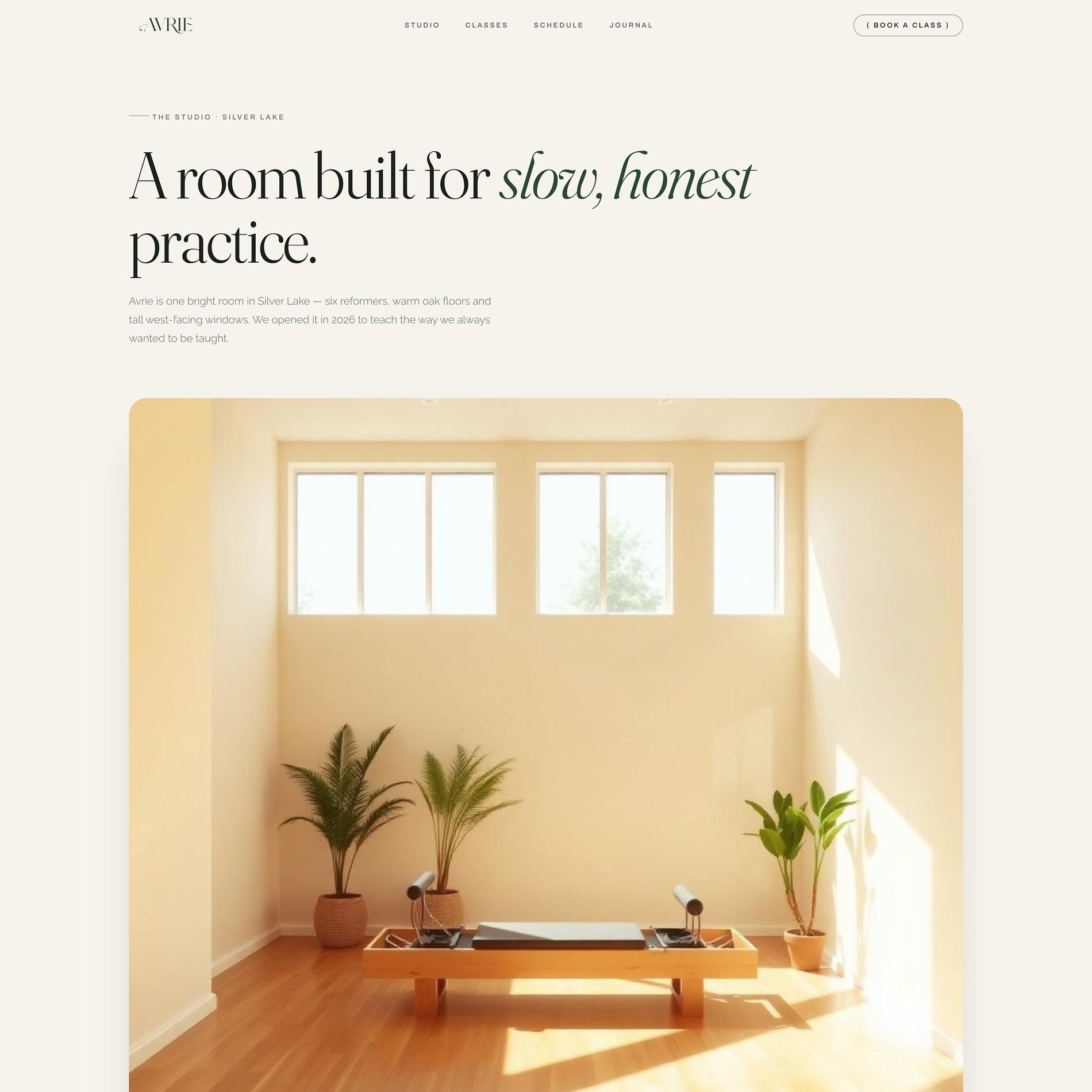 AVRIE — A room built for attention (part 1 of 3)