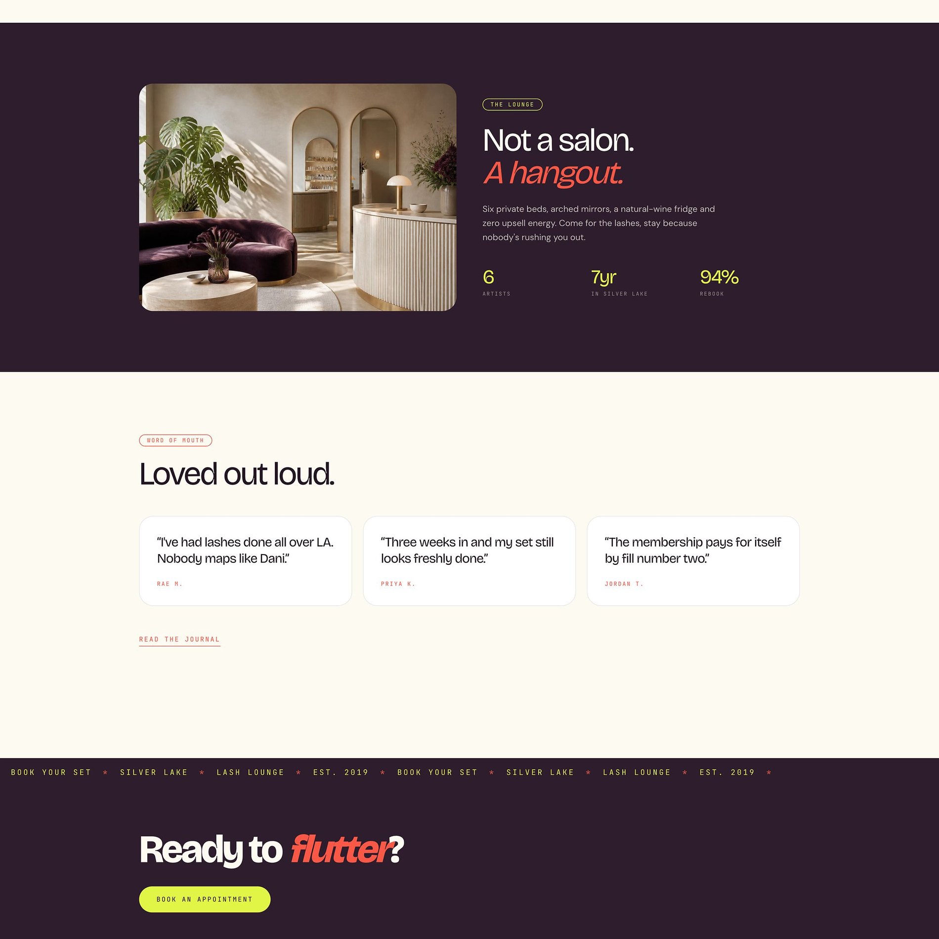 Home page screenshot (part 2 of 3)