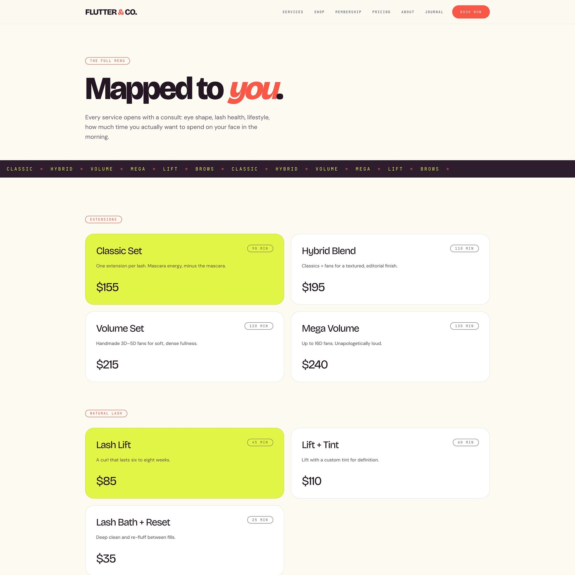 Flutter & Co. — A menu you actually want to read (part 1 of 2)