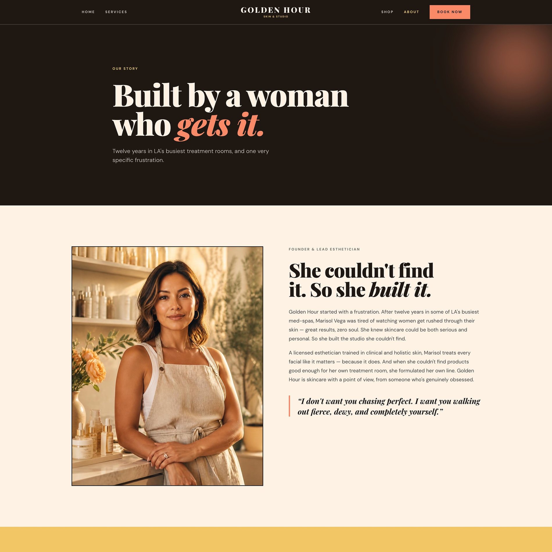 Golden Hour — Built by a woman who gets it (part 1 of 3)