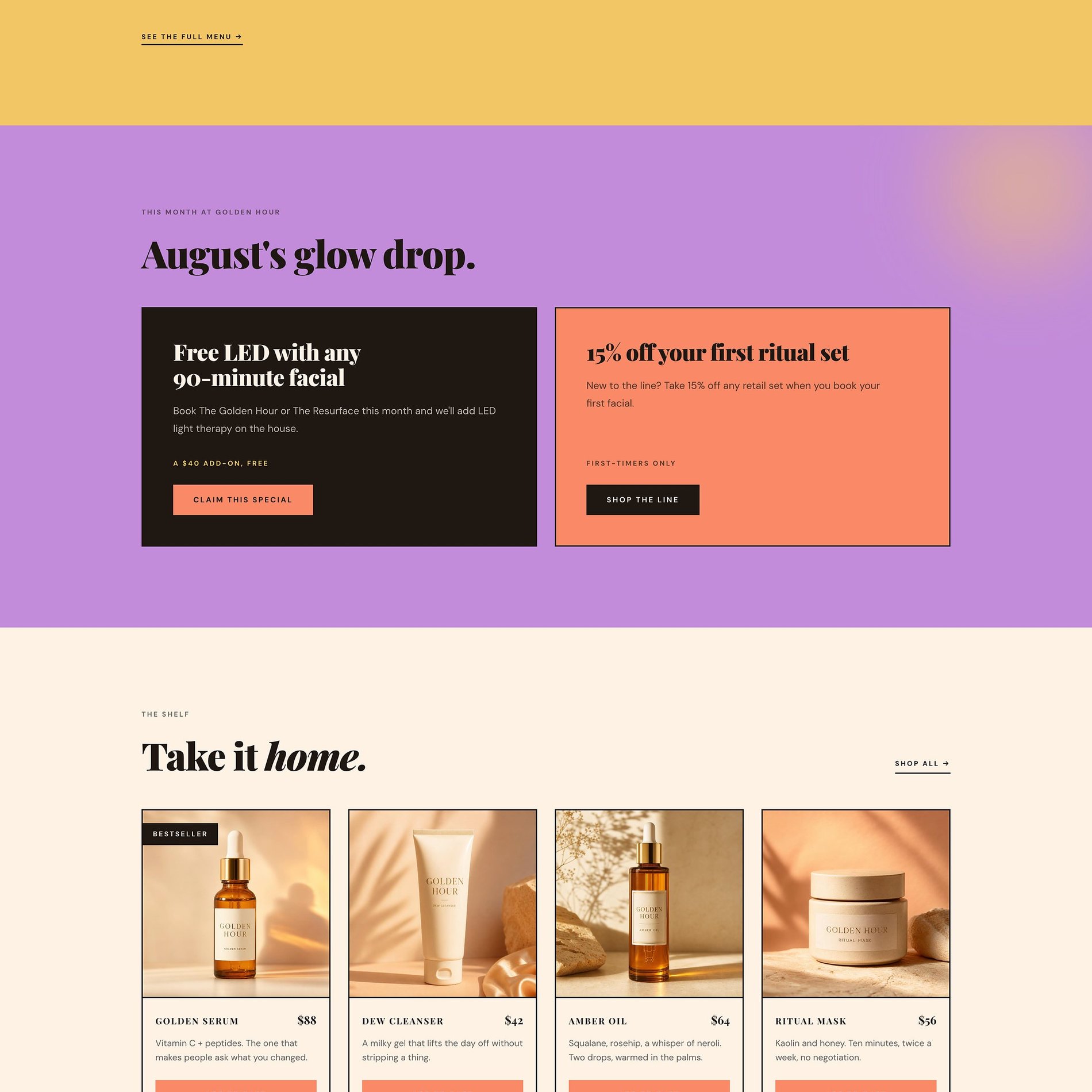 Home page screenshot (part 3 of 6)