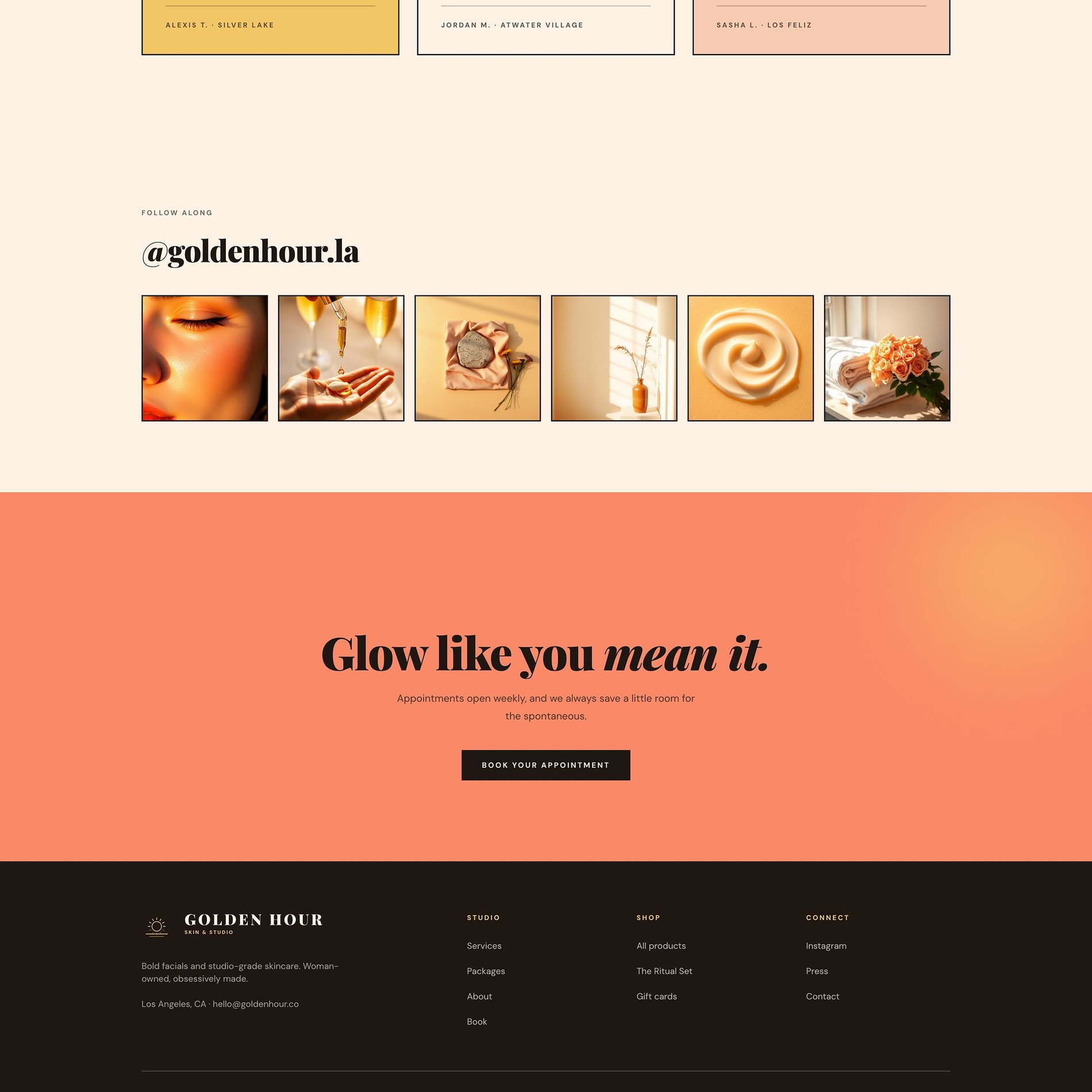 Home page screenshot (part 5 of 6)
