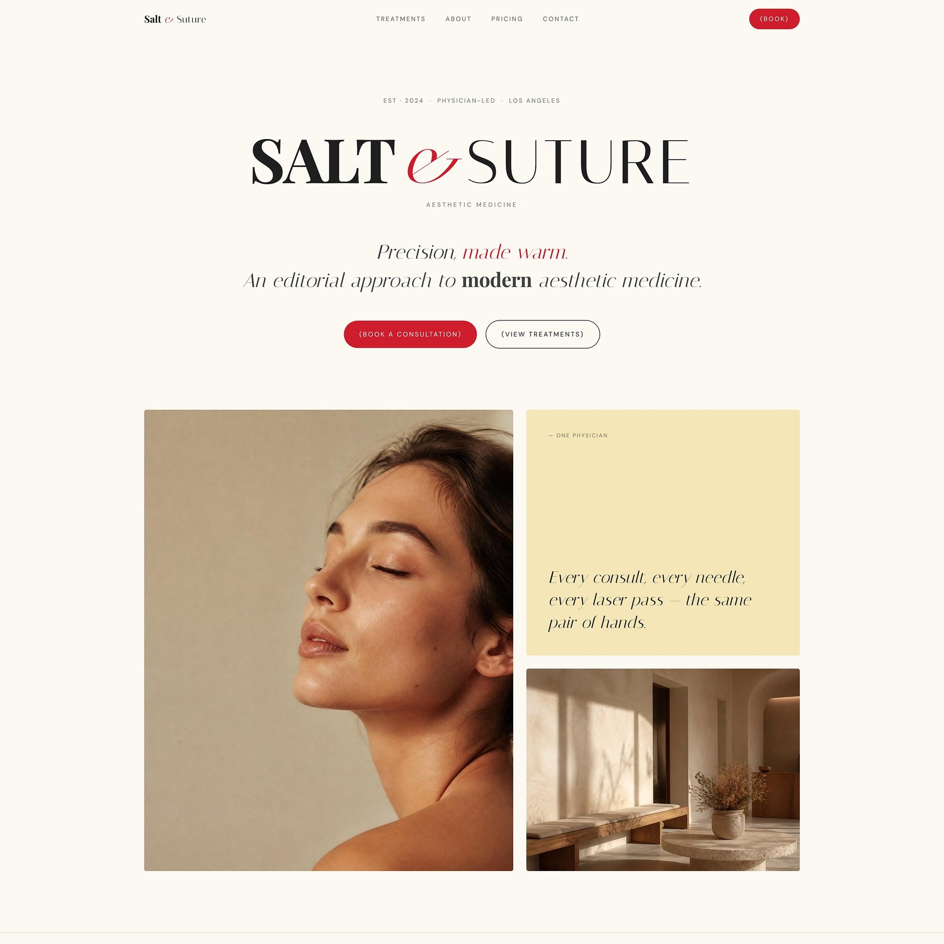 Home page screenshot (part 1 of 4)