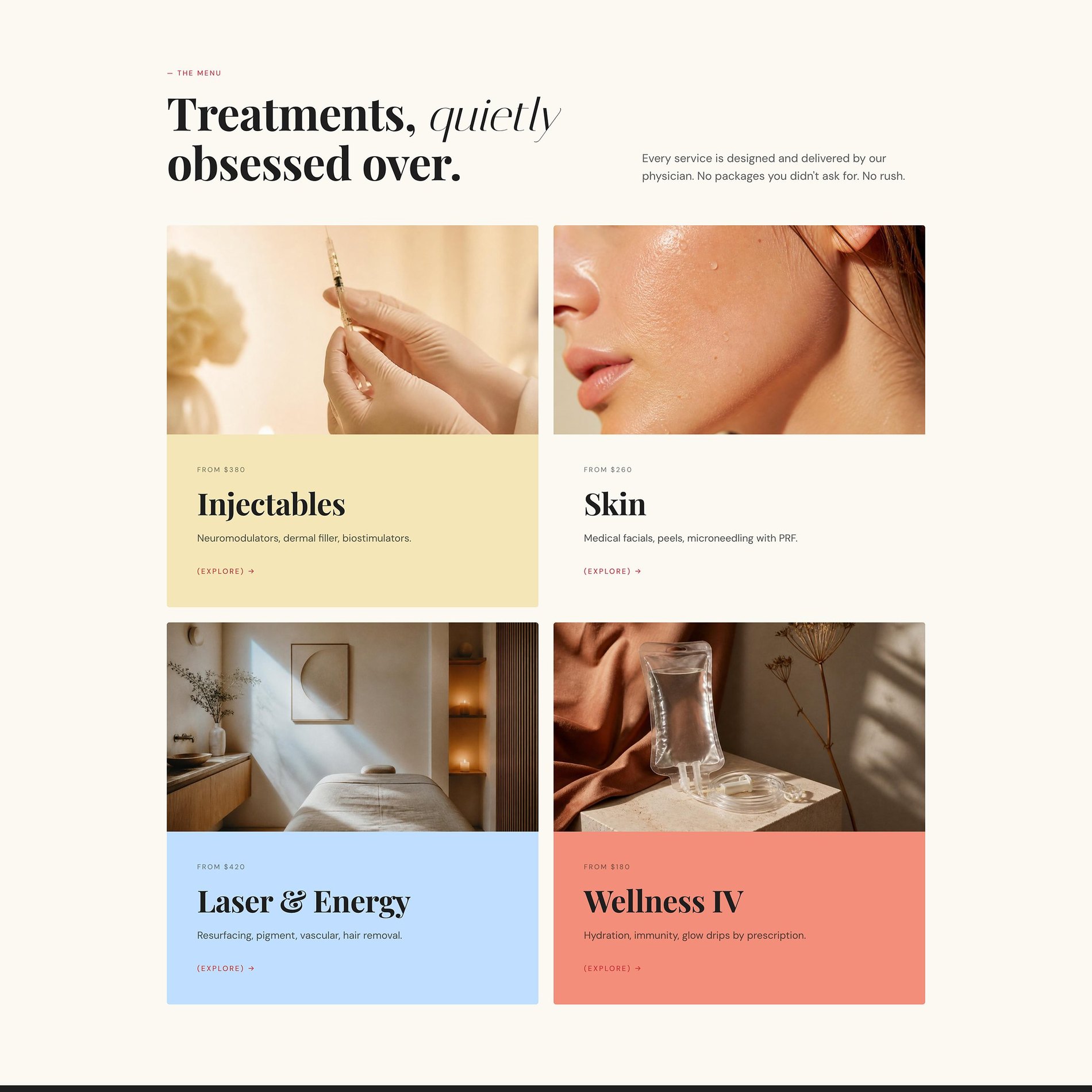 Home page screenshot (part 2 of 4)