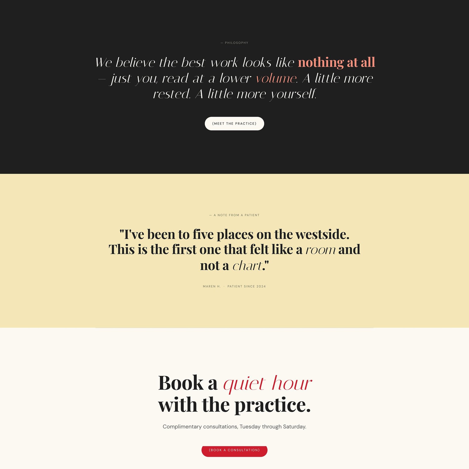 Home page screenshot (part 3 of 4)